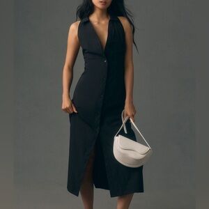 MAEVE By Anthropologie Halter Slim Midi Dress